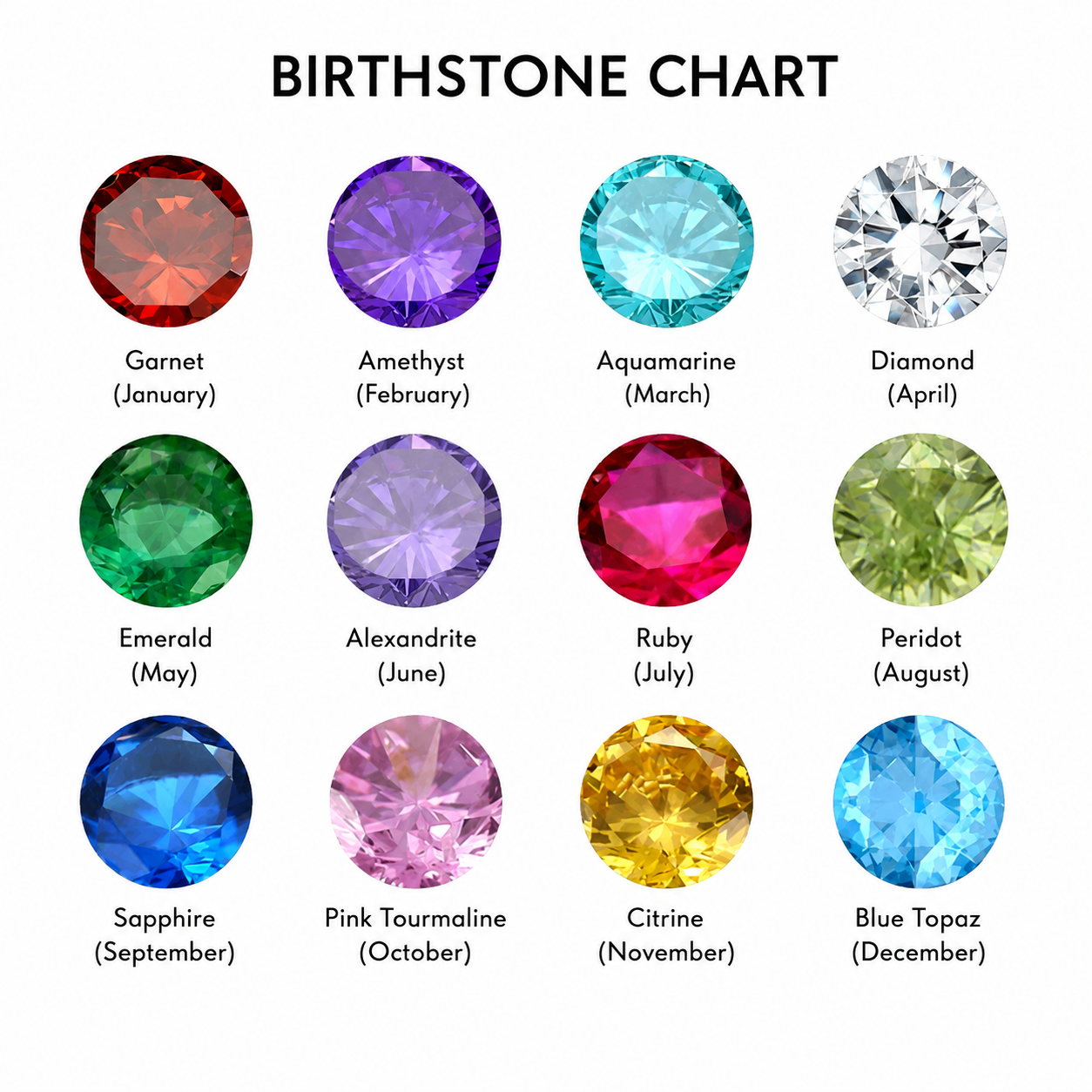 Birthstone Name Ring
