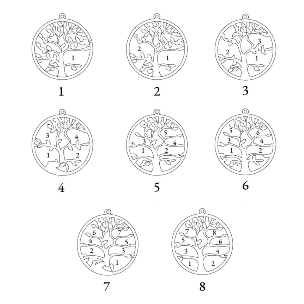 Gepersonaliseerde Levensboom ketting