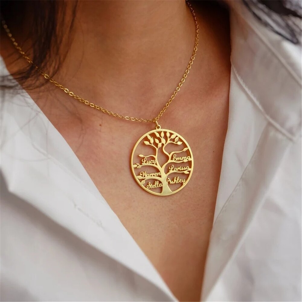 Personalized Tree of Life Necklace