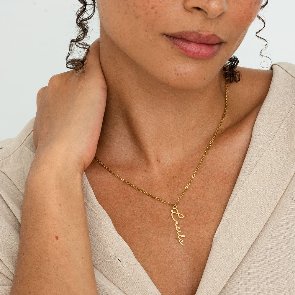 Vertical Signature naamketting