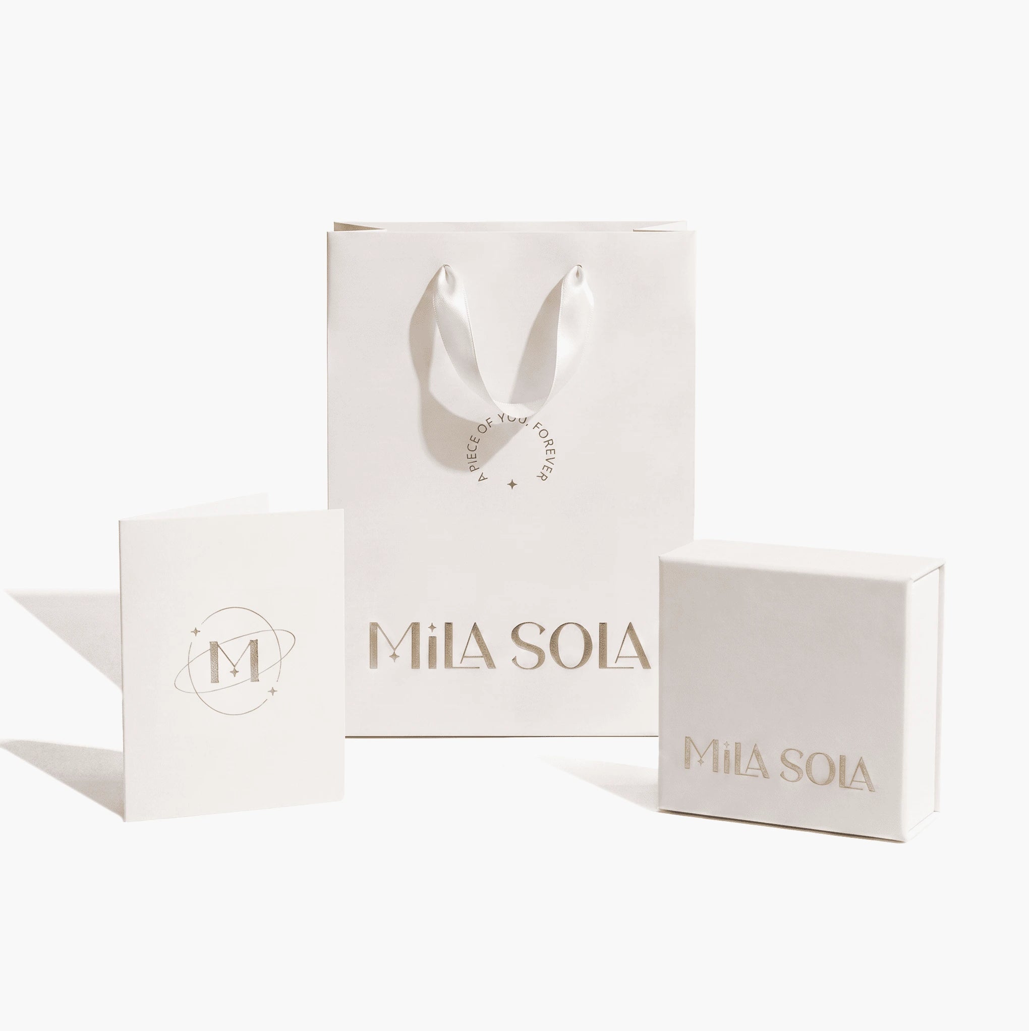 Includes a gift bag, jewelry box & personalized card